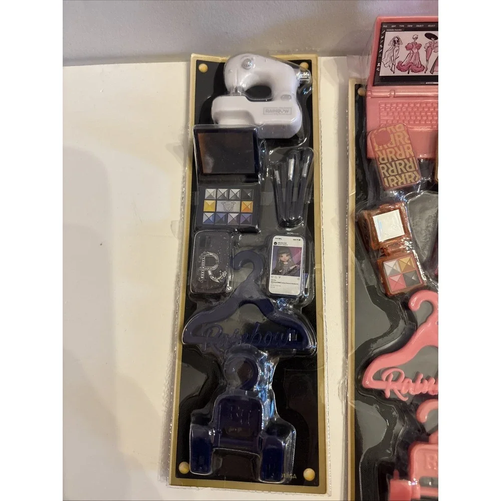 Rainbow High Accessory Lot Towels, Hangers, Makeup,‎ Computer, Phone, Ect New